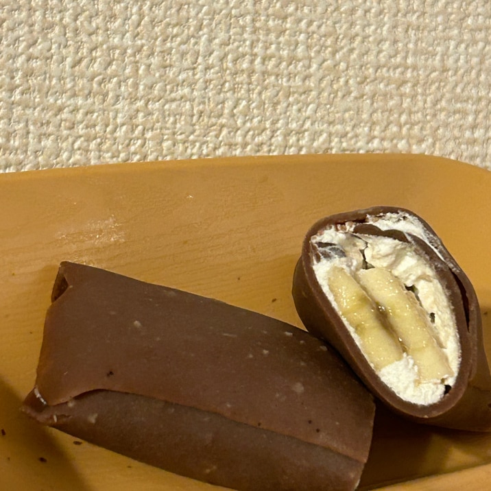 米粉と豆乳のチョコバナナクレープ